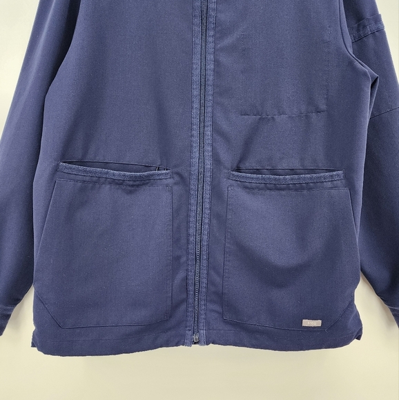 Figs Mens Zapote Scrub Jacket‎ Navy Blue Size Large - Picture 4 of 11